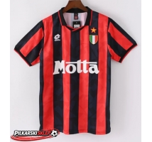 AC Milan 1993-1994 Koszulka Retro Podstawowa Krótki Rękaw