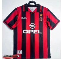 AC Milan 1997-1998 Koszulka Retro Podstawowa Krótki Rękaw