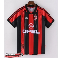 AC Milan 1998-1999 Koszulka Retro Podstawowa Krótki Rękaw