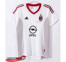 AC Milan 2002-2003 Koszulka Retro Wyjazdowa Krótki Rękaw