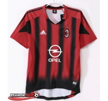 AC Milan 2004-2005 Koszulka Retro Podstawowa Krótki Rękaw