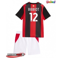 AC Milan Adrien Rabiot #12 Koszulka Podstawowa dzieci 2026-27 Krótki Rękaw (+ krótkie spodenki)