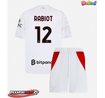 AC Milan Adrien Rabiot #12 Koszulka Wyjazdowa dzieci 2026-27 Krótki Rękaw (+ krótkie spodenki)