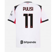 AC Milan Christian Pulisic #11 Koszulka Wyjazdowa 2025-26 Krótki Rękaw