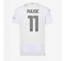 AC Milan Christian Pulisic #11 Koszulka Wyjazdowa damskie 2023-24 Krótki Rękaw
