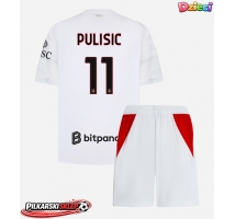 AC Milan Christian Pulisic #11 Koszulka Wyjazdowa dzieci 2026-27 Krótki Rękaw (+ krótkie spodenki)