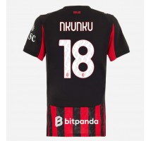 AC Milan Christopher Nkunku #18 Koszulka Podstawowa damskie 2025-26 Krótki Rękaw
