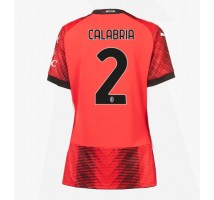 AC Milan Davide Calabria #2 Koszulka Podstawowa damskie 2023-24 Krótki Rękaw