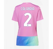 AC Milan Davide Calabria #2 Koszulka Trzecia damskie 2023-24 Krótki Rękaw
