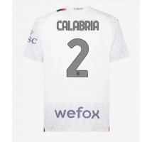AC Milan Davide Calabria #2 Koszulka Wyjazdowa 2023-24 Krótki Rękaw