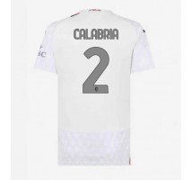 AC Milan Davide Calabria #2 Koszulka Wyjazdowa damskie 2023-24 Krótki Rękaw