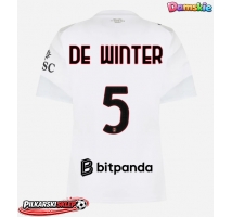 AC Milan Koni De Winter #5 Koszulka Wyjazdowa damskie 2026-27 Krótki Rękaw