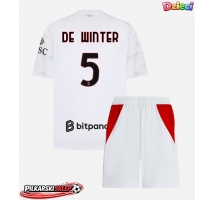 AC Milan Koni De Winter #5 Koszulka Wyjazdowa dzieci 2026-27 Krótki Rękaw (+ krótkie spodenki)