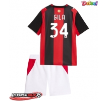 AC Milan Mario Gila #34 Koszulka Podstawowa dzieci 2026-27 Krótki Rękaw (+ krótkie spodenki)