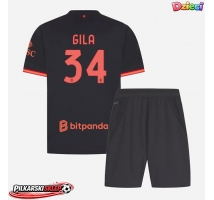 AC Milan Mario Gila #34 Koszulka Trzecia dzieci 2026-27 Krótki Rękaw (+ krótkie spodenki)