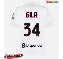 AC Milan Mario Gila #34 Koszulka Wyjazdowa damskie 2026-27 Krótki Rękaw