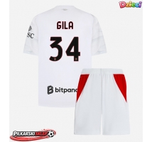 AC Milan Mario Gila #34 Koszulka Wyjazdowa dzieci 2026-27 Krótki Rękaw (+ krótkie spodenki)