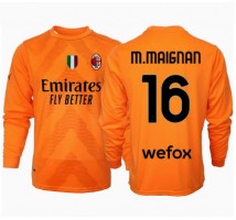 AC Milan Mike Maignan #16 Bramkarskie Koszulka Wyjazdowa 2024-25 Długi Rękaw