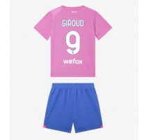 AC Milan Olivier Giroud #9 Koszulka Trzecia dzieci 2023-24 Krótki Rękaw (+ krótkie spodenki)