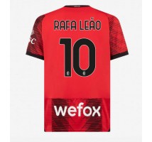 AC Milan Rafael Leao #10 Koszulka Podstawowa 2023-24 Krótki Rękaw