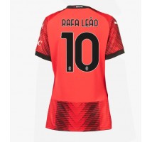 AC Milan Rafael Leao #10 Koszulka Podstawowa damskie 2023-24 Krótki Rękaw