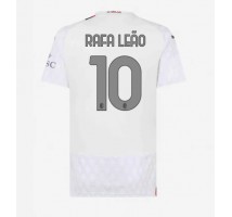 AC Milan Rafael Leao #10 Koszulka Wyjazdowa damskie 2023-24 Krótki Rękaw