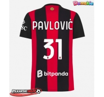 AC Milan Strahinja Pavlovic #31 Koszulka Podstawowa damskie 2026-27 Krótki Rękaw