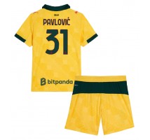 AC Milan Strahinja Pavlovic #31 Koszulka Trzecia dzieci 2025-26 Krótki Rękaw (+ krótkie spodenki)