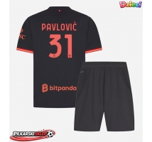AC Milan Strahinja Pavlovic #31 Koszulka Trzecia dzieci 2026-27 Krótki Rękaw (+ krótkie spodenki)