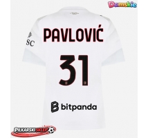 AC Milan Strahinja Pavlovic #31 Koszulka Wyjazdowa damskie 2026-27 Krótki Rękaw