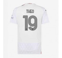 AC Milan Theo Hernandez #19 Koszulka Wyjazdowa damskie 2023-24 Krótki Rękaw