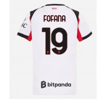 AC Milan Youssouf Fofana #19 Koszulka Wyjazdowa damskie 2025-26 Krótki Rękaw