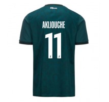 AS Monaco Maghnes Akliouche #11 Koszulka Wyjazdowa 2024-25 Krótki Rękaw