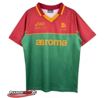 AS Roma 1995-1996 Koszulka Retro Podstawowa Krótki Rękaw