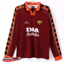 AS Roma 1998-1999 Koszulka Retro Podstawowa Długi Rękaw