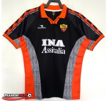 AS Roma 1998-1999 Koszulka Retro Trzecia Krótki Rękaw