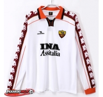 AS Roma 1998-1999 Koszulka Retro Wyjazdowa Długi Rękaw