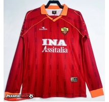 AS Roma 1999-2000 Koszulka Retro Podstawowa Długi Rękaw