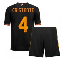 AS Roma Bryan Cristante #4 Koszulka Trzecia dzieci 2023-24 Krótki Rękaw (+ krótkie spodenki)