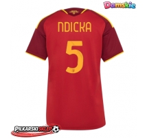 AS Roma Evan Ndicka #5 Koszulka Podstawowa damskie 2026-27 Krótki Rękaw