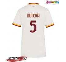 AS Roma Evan Ndicka #5 Koszulka Wyjazdowa damskie 2026-27 Krótki Rękaw