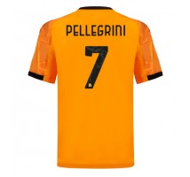AS Roma Lorenzo Pellegrini #7 Koszulka Wyjazdowa 2025-26 Krótki Rękaw