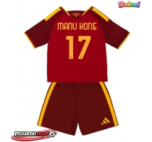AS Roma Manu Kone #17 Koszulka Podstawowa dzieci 2026-27 Krótki Rękaw (+ krótkie spodenki)