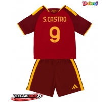 AS Roma Santiago Castro #9 Koszulka Podstawowa dzieci 2026-27 Krótki Rękaw (+ krótkie spodenki)
