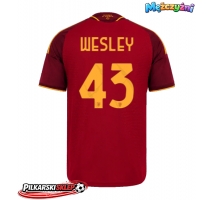 AS Roma Wesley Franca #43 Koszulka Podstawowa 2026-27 Krótki Rękaw