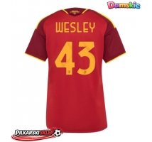 AS Roma Wesley Franca #43 Koszulka Podstawowa damskie 2026-27 Krótki Rękaw