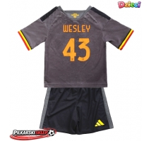 AS Roma Wesley Franca #43 Koszulka Trzecia dzieci 2026-27 Krótki Rękaw (+ krótkie spodenki)