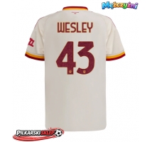 AS Roma Wesley Franca #43 Koszulka Wyjazdowa 2026-27 Krótki Rękaw