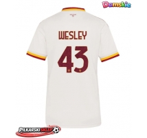 AS Roma Wesley Franca #43 Koszulka Wyjazdowa damskie 2026-27 Krótki Rękaw