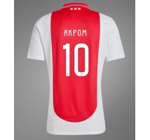 Ajax Chuba Akpom #10 Koszulka Podstawowa 2024-25 Krótki Rękaw
